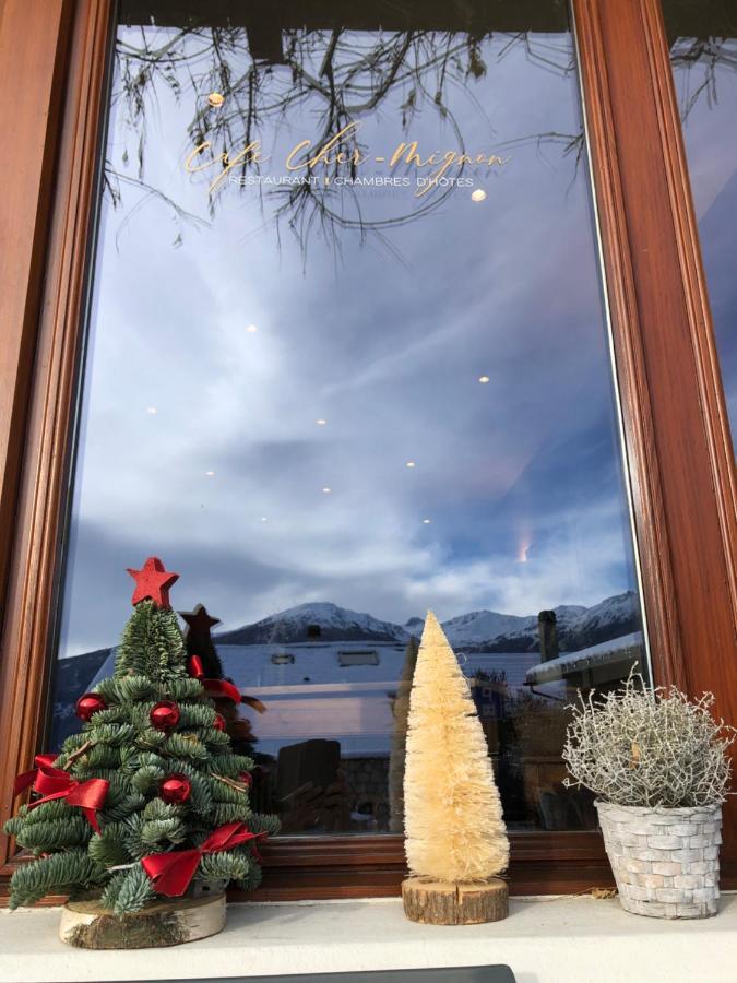 Cafe Cher-Mignon Et Chambres D'Hotes Chermignon-d'en Haut Екстер'єр фото