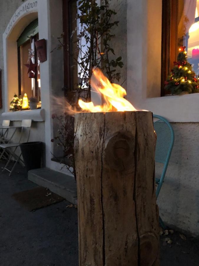Cafe Cher-Mignon Et Chambres D'Hotes Chermignon-d'en Haut Екстер'єр фото